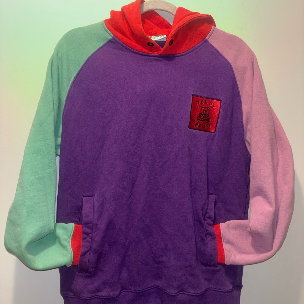 Teddy Fresh Colorblock Hoodie men’s small